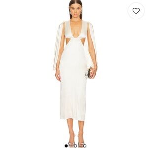 Michael Costello cape dress